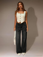 Tidlösa jeans med medelhög midja