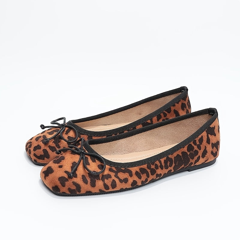 Leopard Ballerinaskor