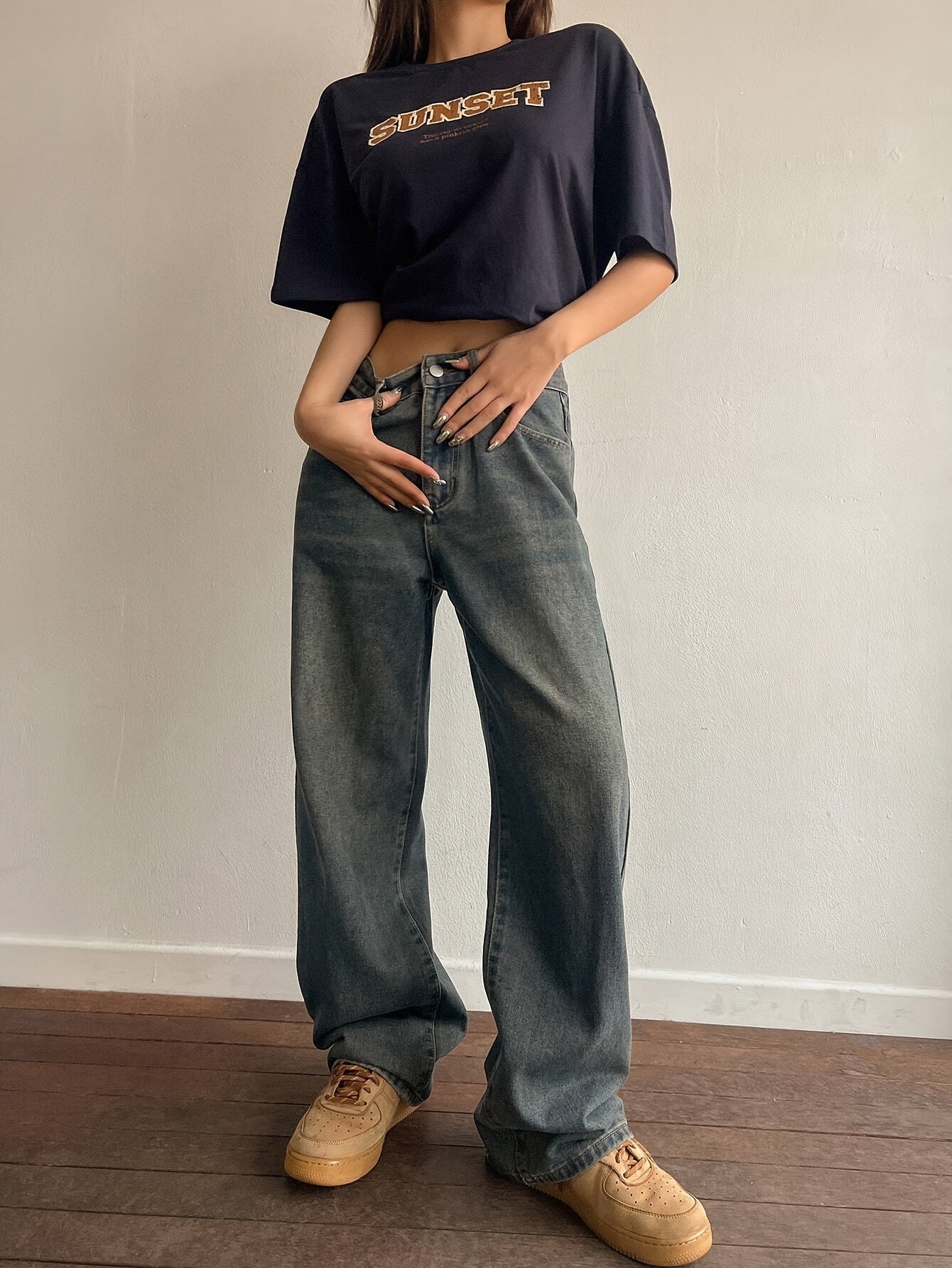 Vintage Retro Boyfriend Jeans