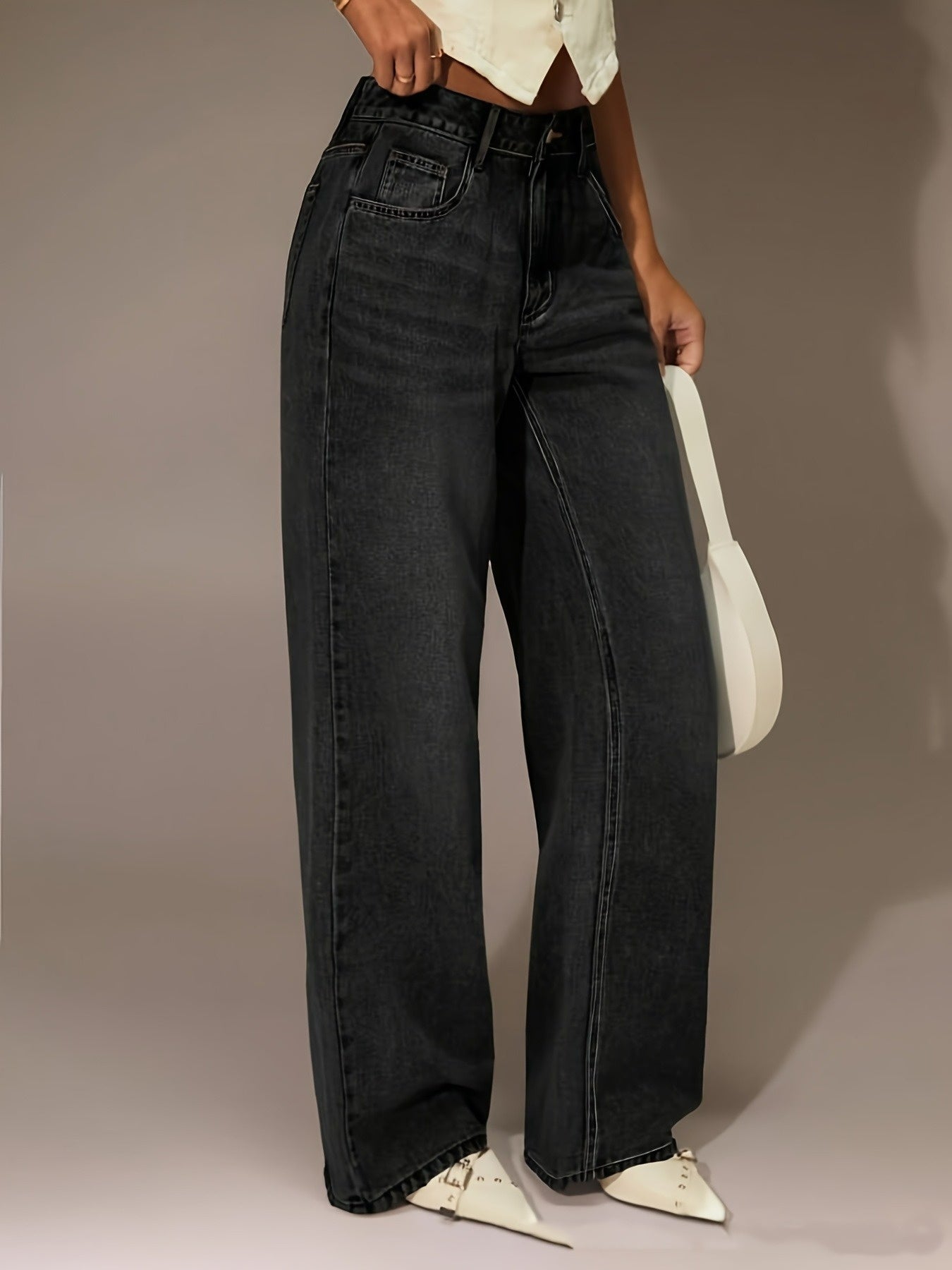 Tidlösa jeans med medelhög midja