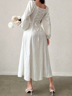 Elegant klänning med fransk känsla