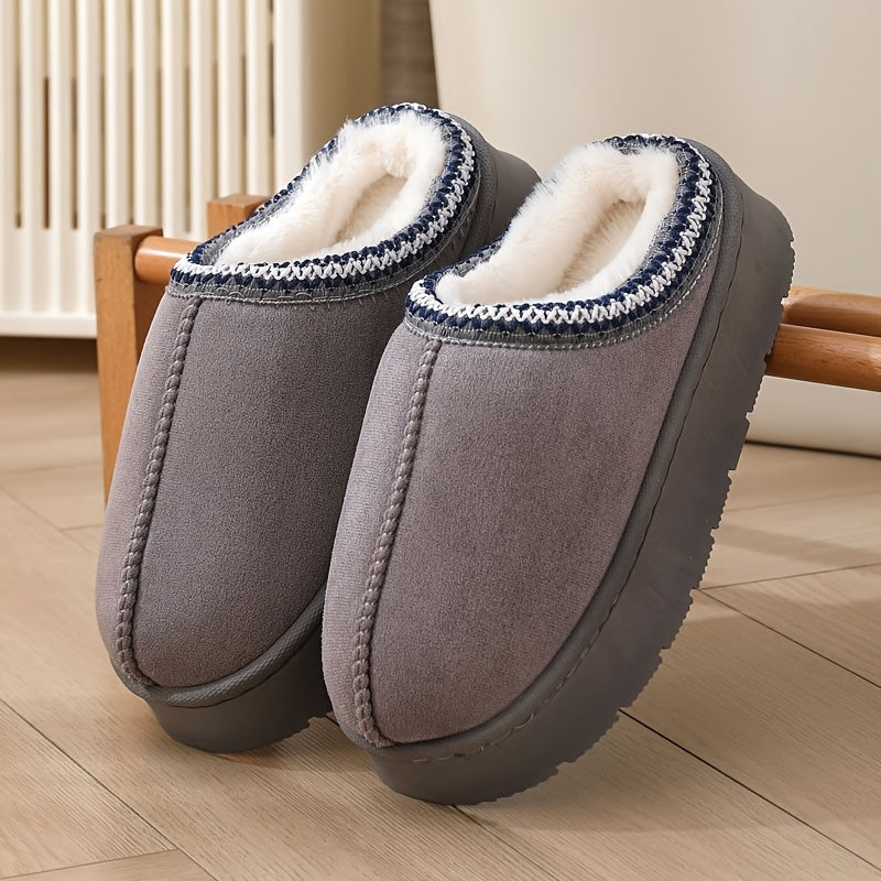 Mjuka vintertofflor med tjock sula