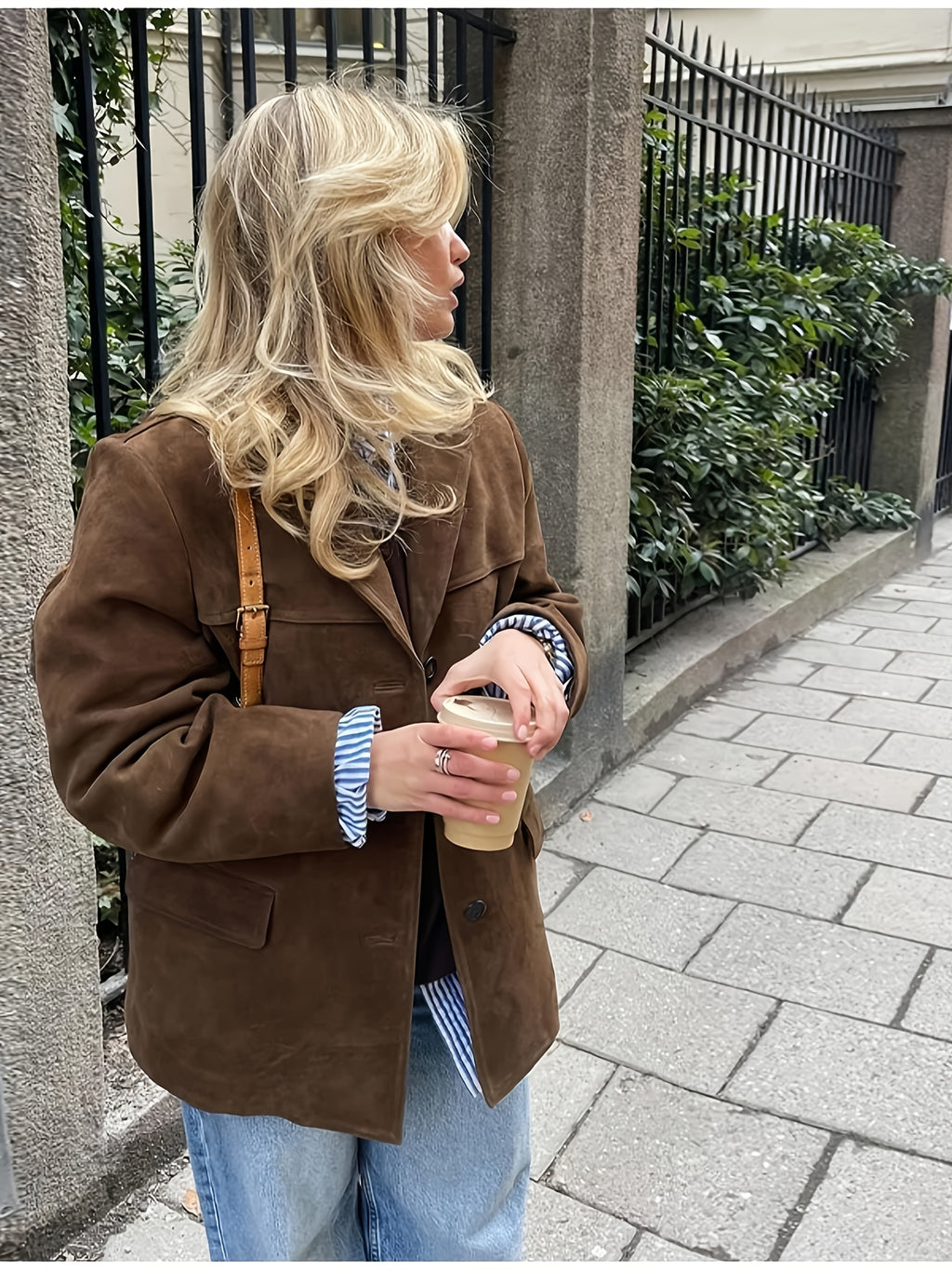 Elegant Brun Blazerjacka