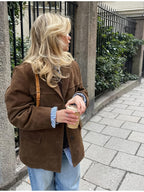 Elegant Brun Blazerjacka