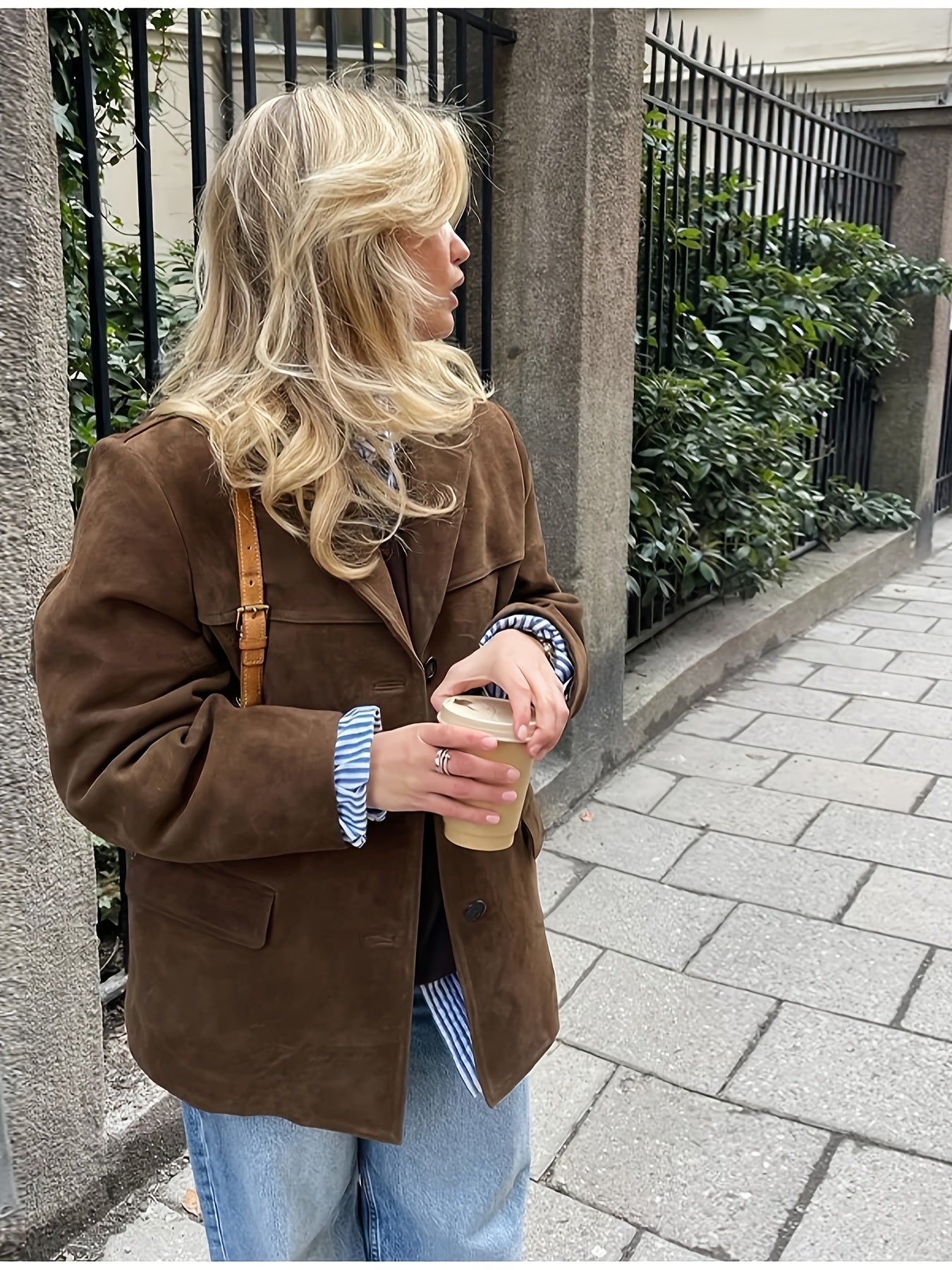 Elegant Brun Blazerjacka