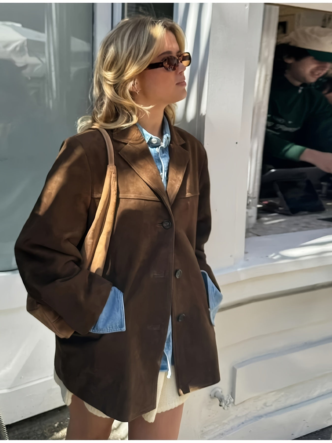 Elegant Brun Blazerjacka