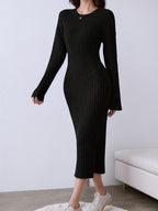 Mörkgrå Maxi-klänning