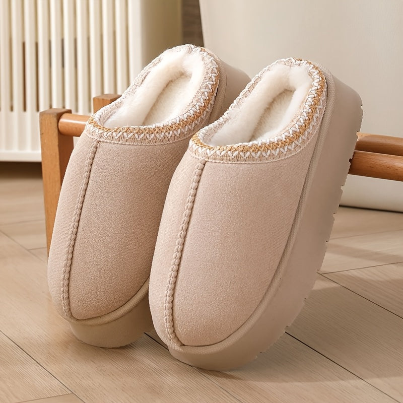 Mjuka vintertofflor med tjock sula